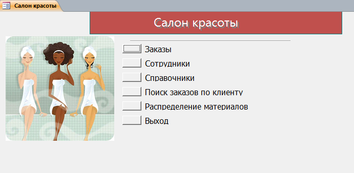 база access Салон красоты-image